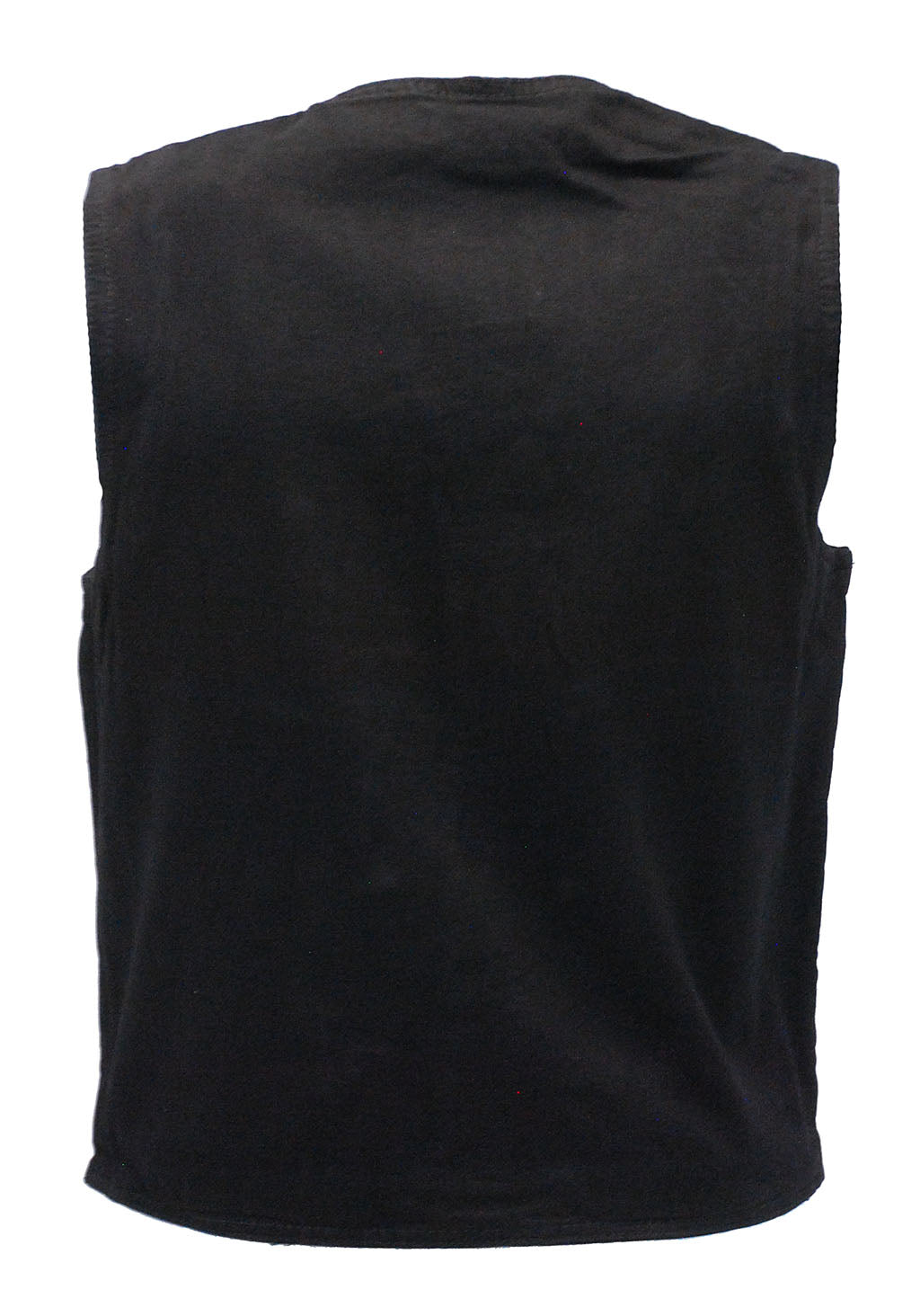 Black Denim Vest w/Large Inside Pockets #VMC42700K