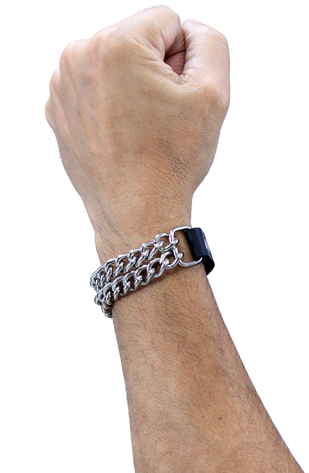 Double Chain Snap Wristband #WB2405CK