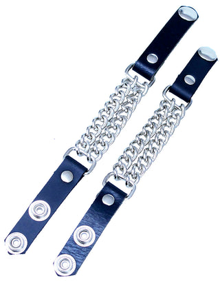 Double Chain Snap Wristband #WB2405CK