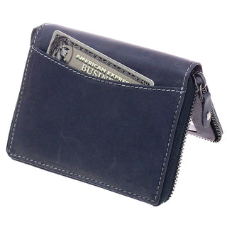 Vintage Black 12 Pocket Zip Around Organizer RFID Wallet #WZ51323KID
