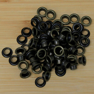 500 pcs 8mm Large Eyelets Antique Brass Eyelets / Grommets #ZE4127GA