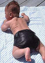 Genuine Leather Diaper Cover #A604DC