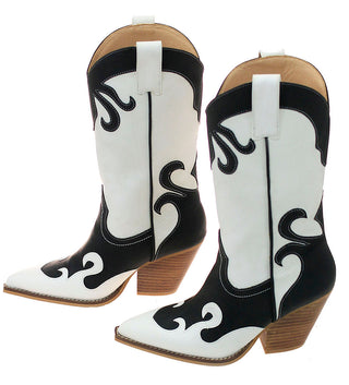 Black and White Holstein Cowgirl Boots #BLC10KW-UNIQ