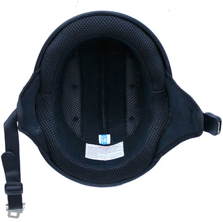 Black D.O.T. Shiny Black Half Helmet #H100K