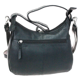 Black Hair-on Heavy Leather Purse with Studding #P26216HK