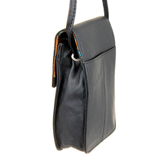 Black Leather Cross Body Phone Case with Tassel #P5060FK