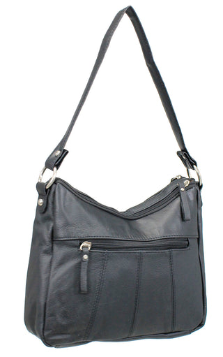 Black Leather Everyday Purse #P12061K
