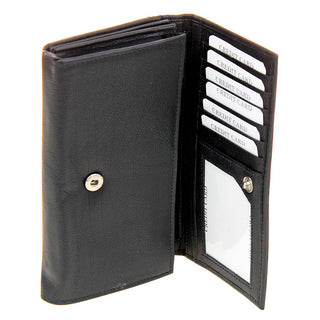 Black Soft Leather Clutch Wallet #WL3100K