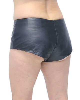 Buckle Front Leather Skimpy Hot Pants #SH31090BUK