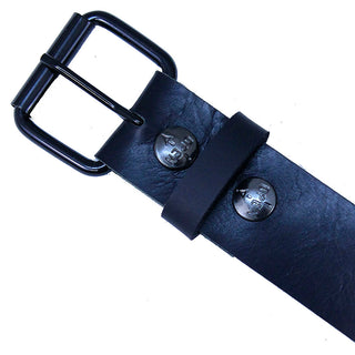 Comfortable Black Leather Belt With Removable Buckle #BT1800KK