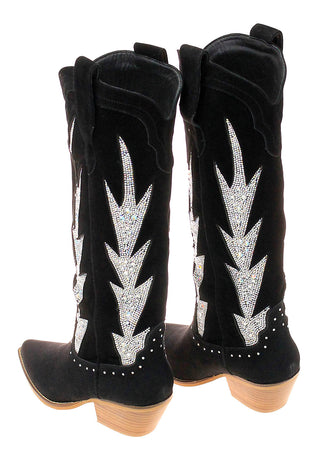 Crystal Inlay Tall Cowgirl Boots #BLC10SK-KOKIE