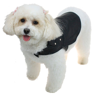 Doggie Leather Biker Coat - Genuine Leather Made in USA #DC2401RPK
