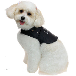 Doggie Leather Biker Coat - Genuine Leather Made in USA #DC2401RPK