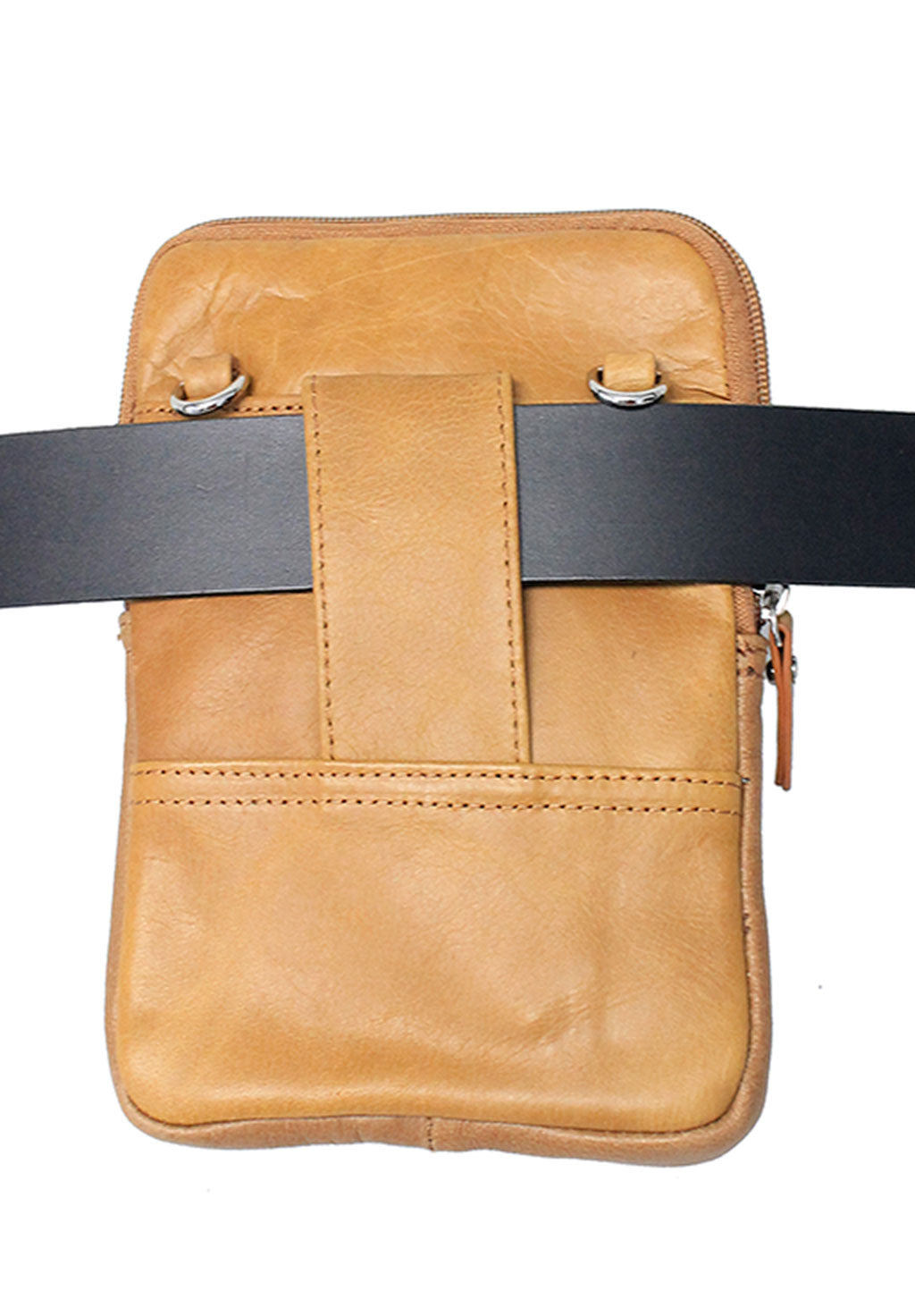 Light Brown Cross Body Belt Pouch #P0181N