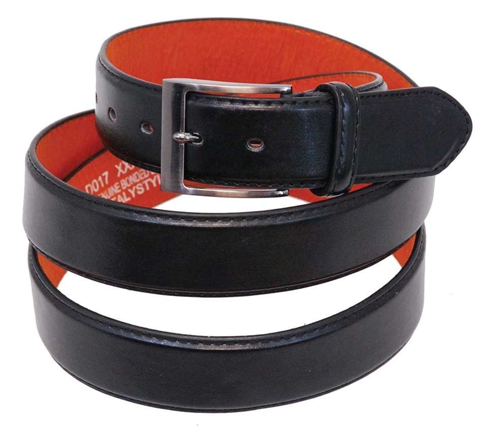 BIG SIZE Extra Long Black Leather Belt #BTX103K