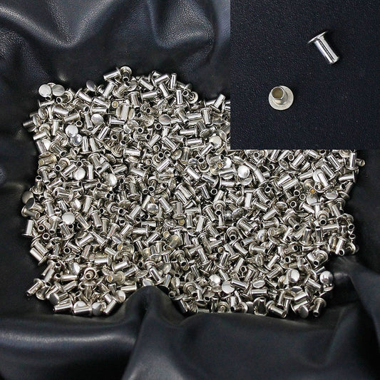 1000 pcs 1/4'' x 3/8'' Nickel Silver Rivet Posts #Z4196PS