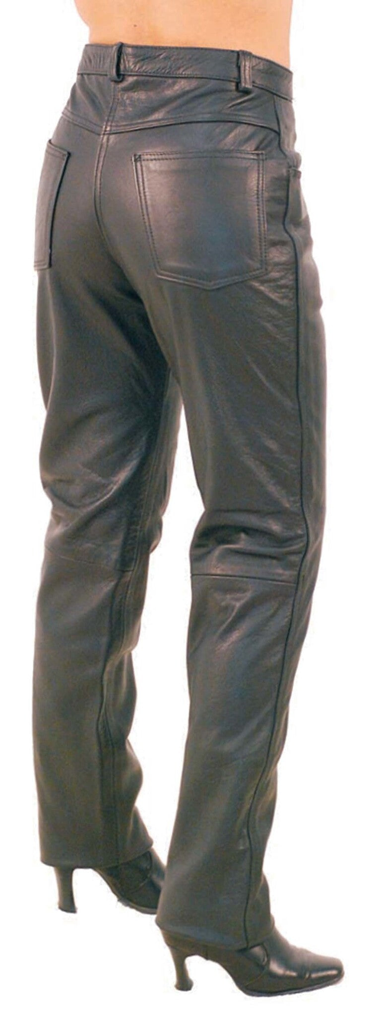 Women's Motorcycle Genuine Leather Pants #LP756K (2-18)