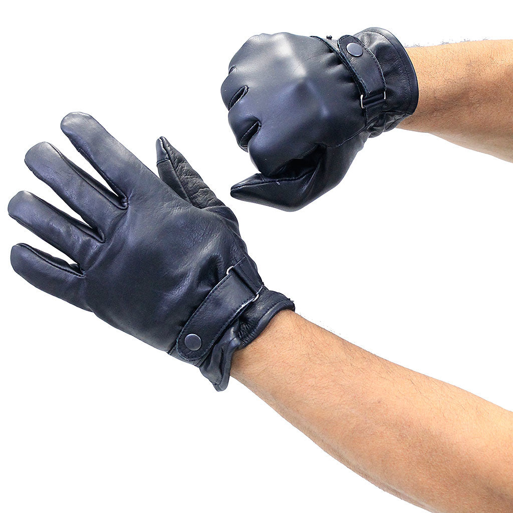 Soft Lambskin Leather Gloves Snap Cuff #G1229K