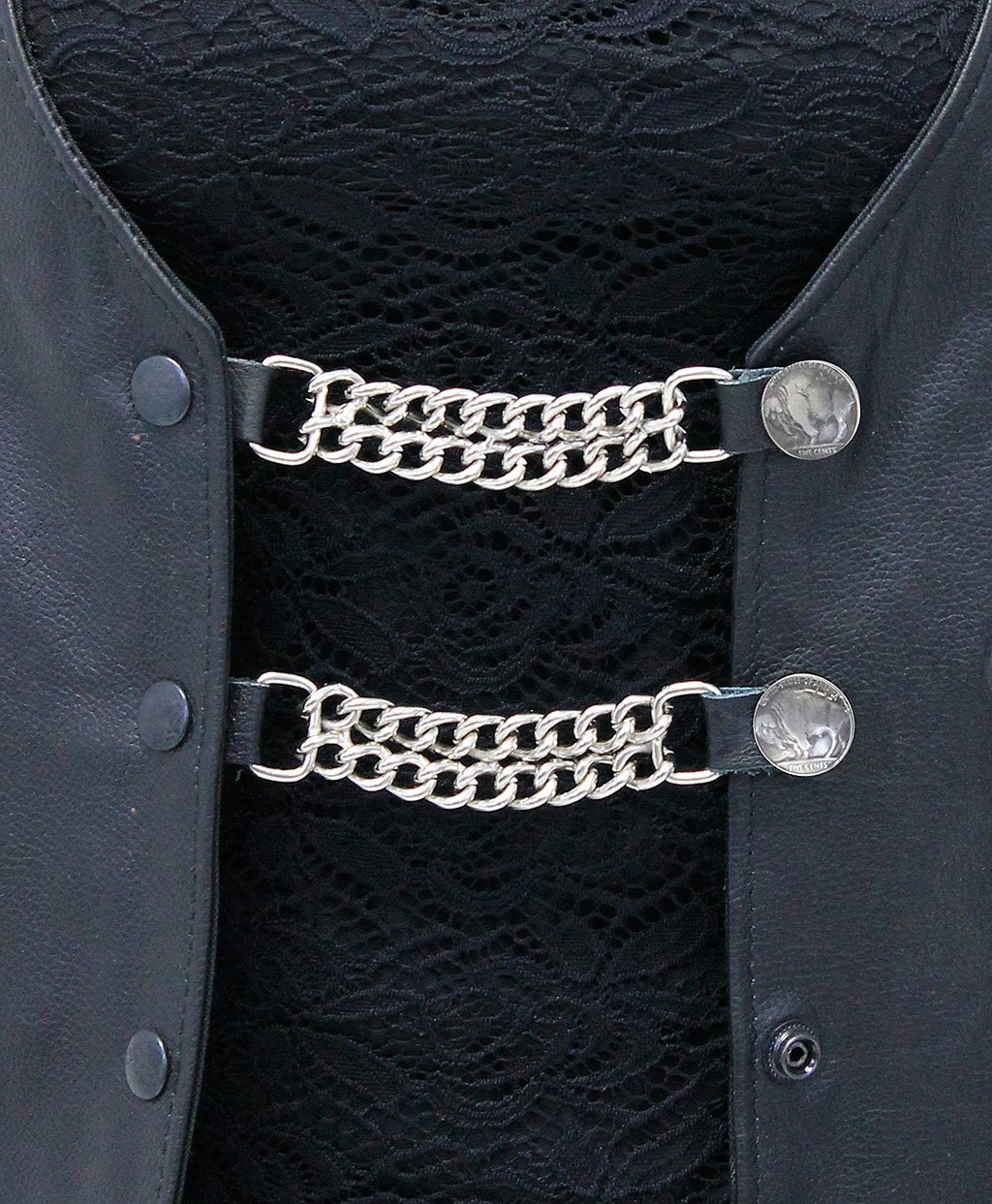 Nickel Head Vest Chains #VC101N