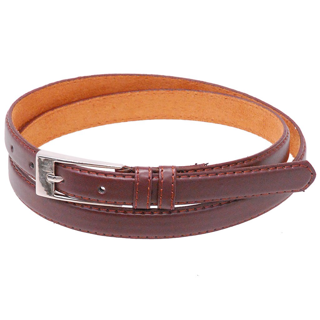 3/4" Narrow Brown Leather Belt #BT250N