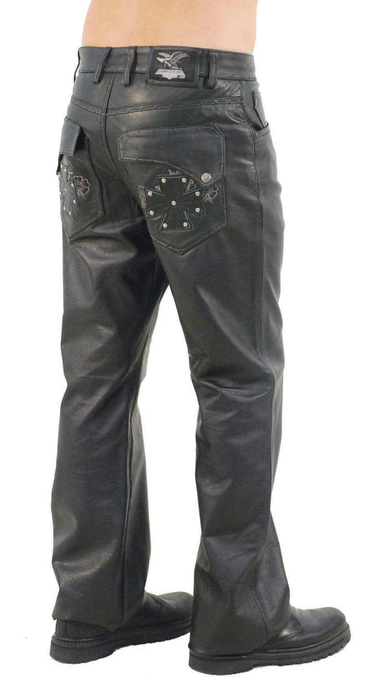 Hand Stitched Rivet Star Pocket Men's Pants #MP11016XK (34-36)