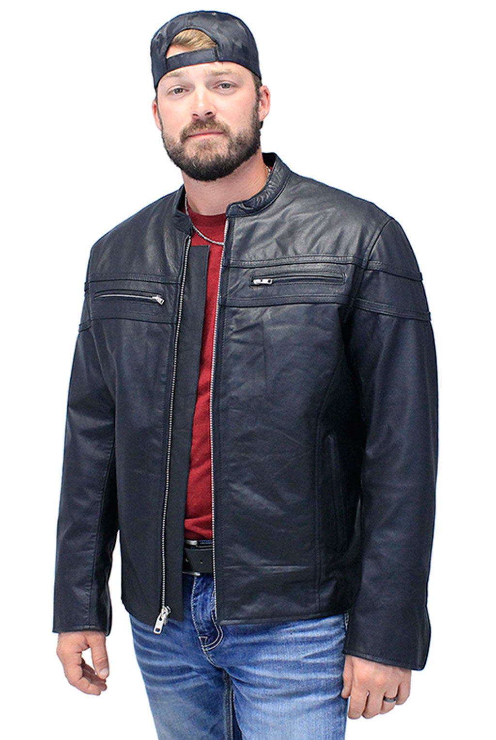 Men's Vented Side Zip Scooter Jacket #M2692GZK