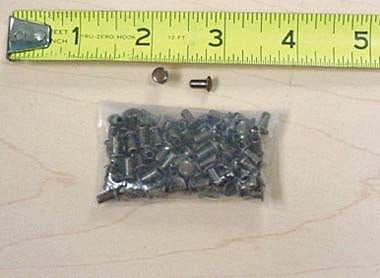 1000 pcs 3/8'' x 1/4'' Antique Brown Tiny Rivet Posts #Z4195PN