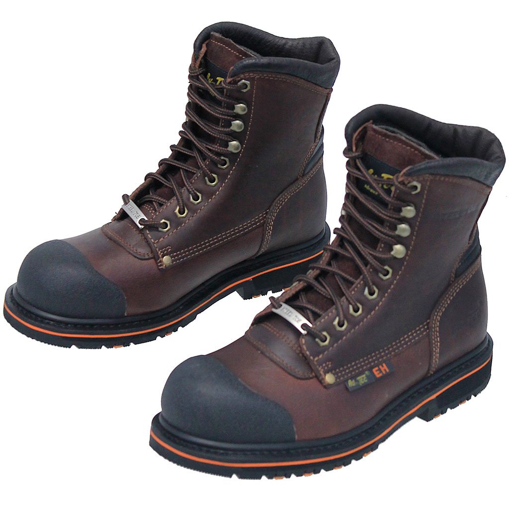 Steel Toe 8 in Men's Brown Work Boot #BM9725STLN