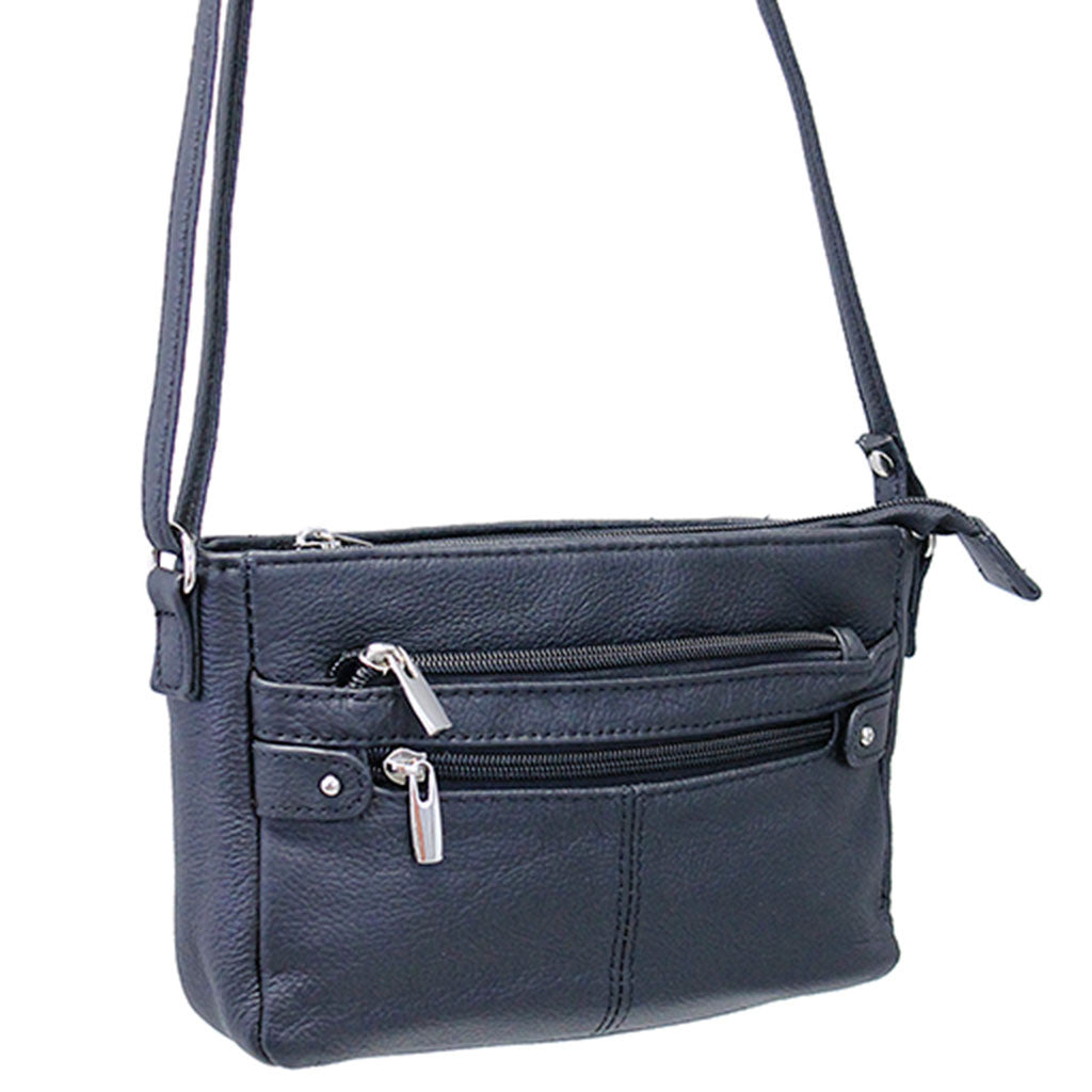 Black Long Lasting Leather Mini Purse #P0070K