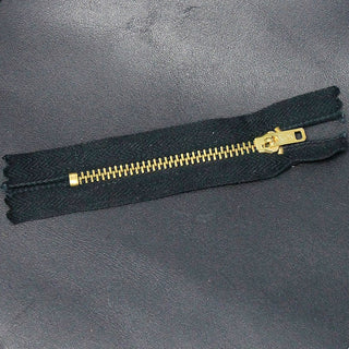 200 pcs Bulk Black 3 inch Brass Zipper w/Locking Pull #ZZIP9413BRK