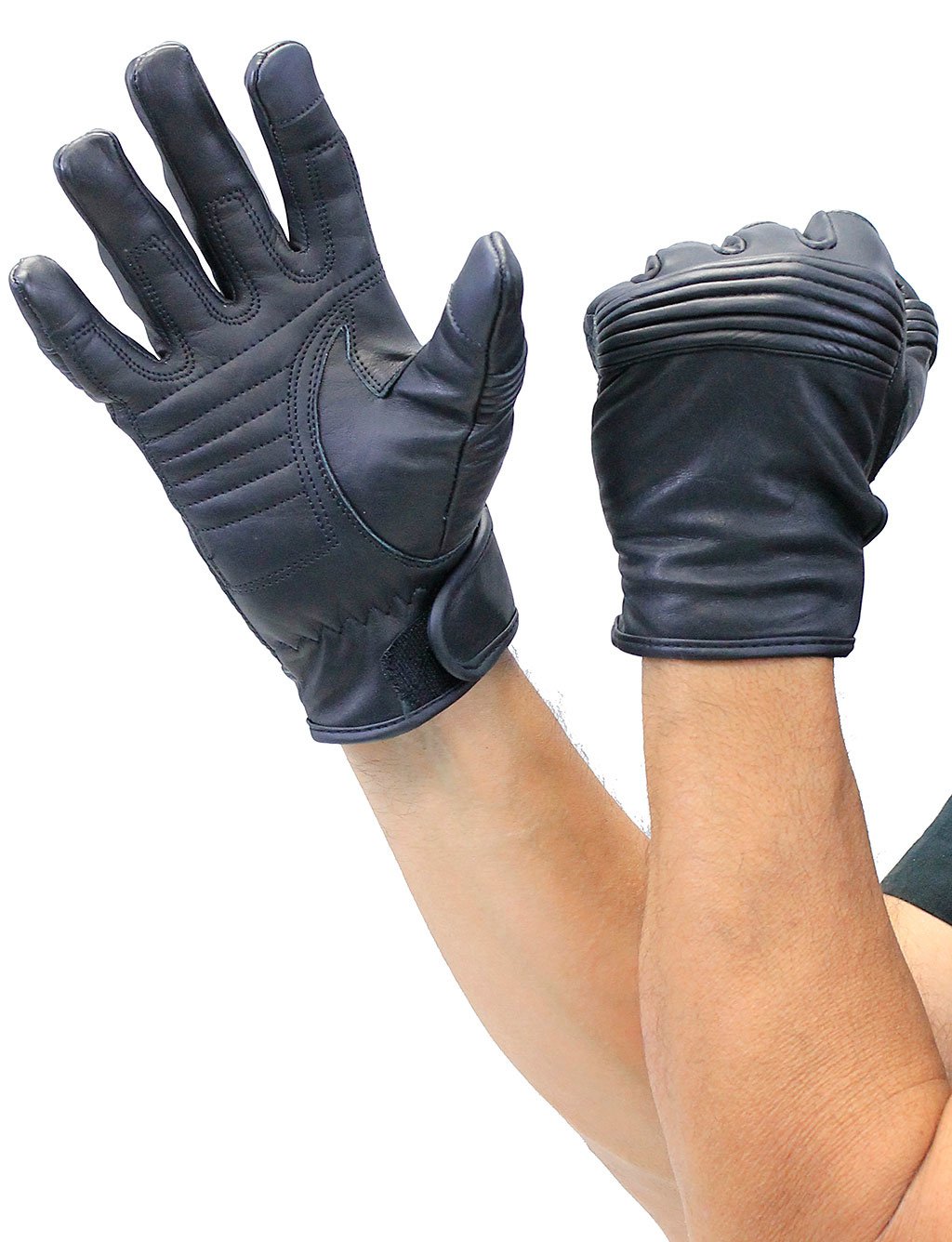 Super Soft Premium Leather Motorcycle Gloves #G8212NK