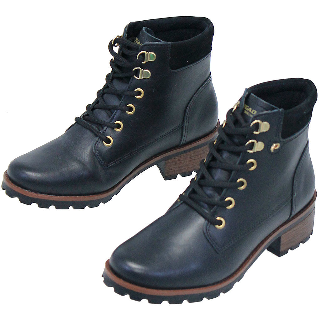 Women's Black Lace-Up 1 Ankle Boot #BL140120LK (9,10 only)