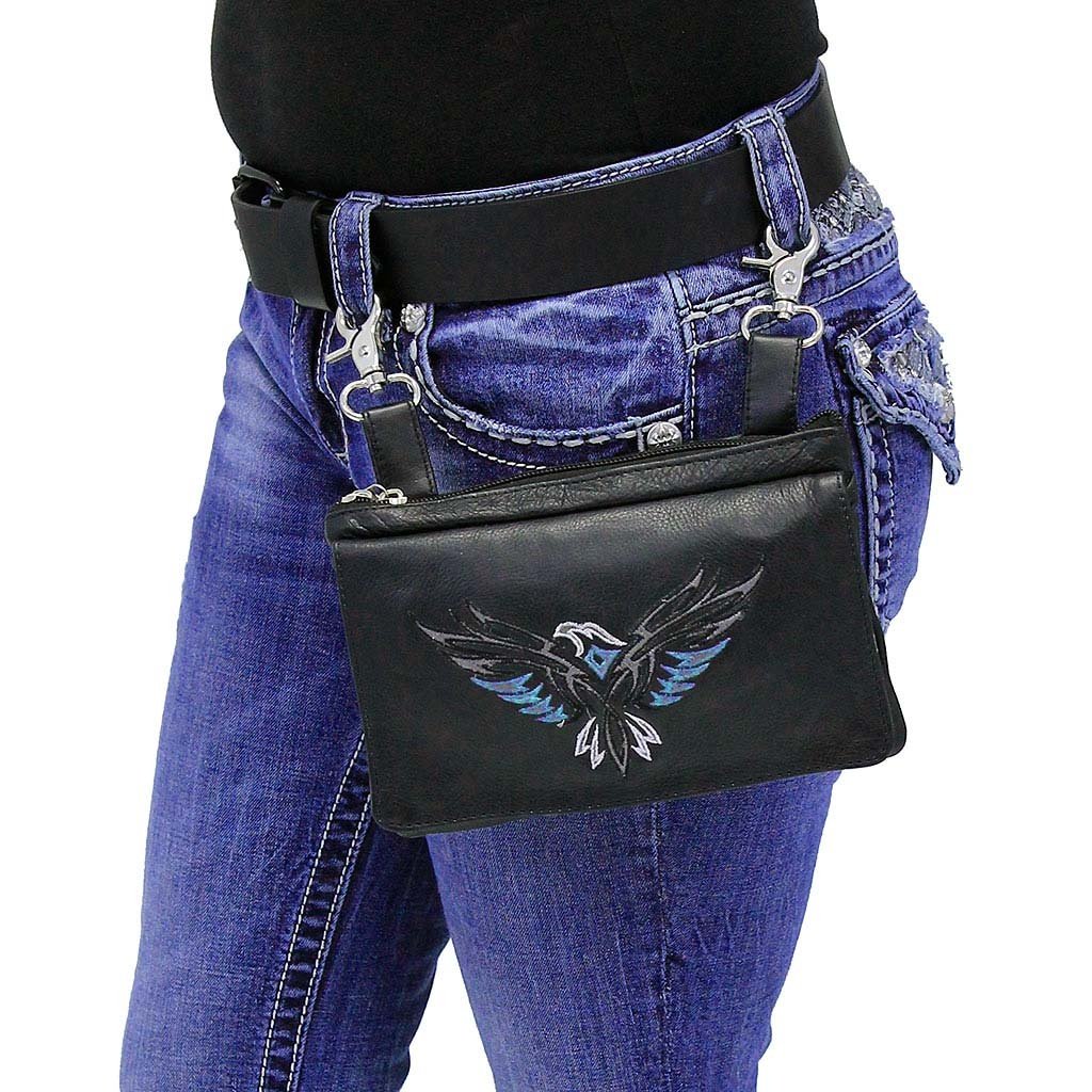 Embroidered Eagle Clip Pouch #PKK216317P