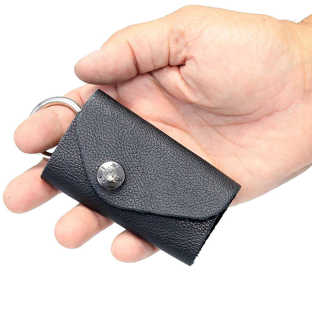 6 Key Leather Key Case with Finger Ring #AC22041SR