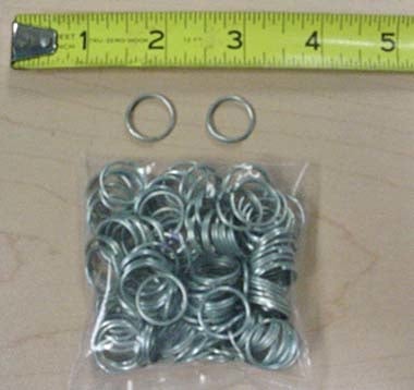 1000 pcs 1/2'' Split Key Rings Bulk #ZKEY2987S