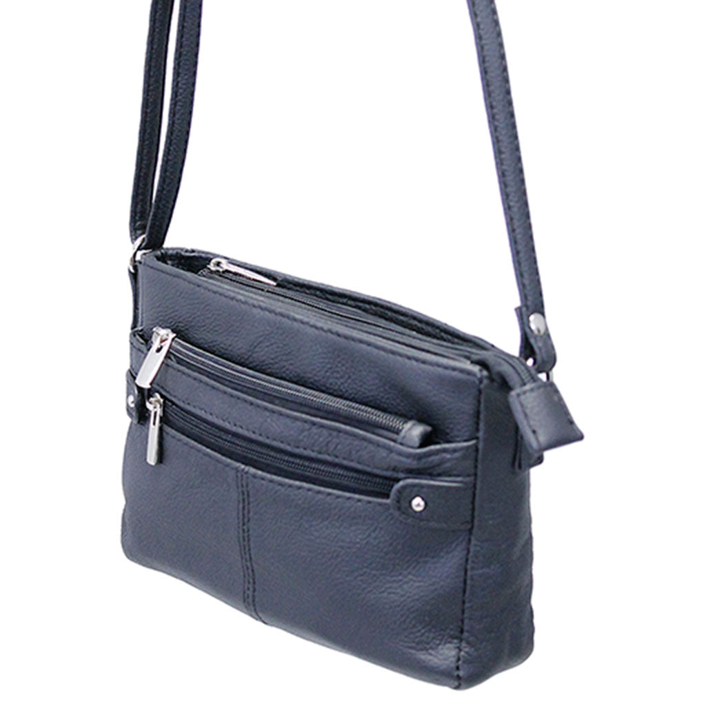 Black Long Lasting Leather Mini Purse #P0070K