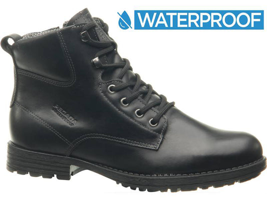 Men's Waterproof Leather Ankle Boots #BM077101WK