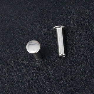 500 pcs 5/16'' x 1/2'' Nickel Silver Tubular Rivets #Z5442PS
