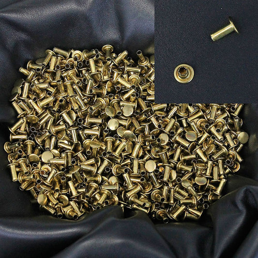 1000 pcs 5/16'' x 3/8'' Solid Brass Rivet Posts #Z4197PBR