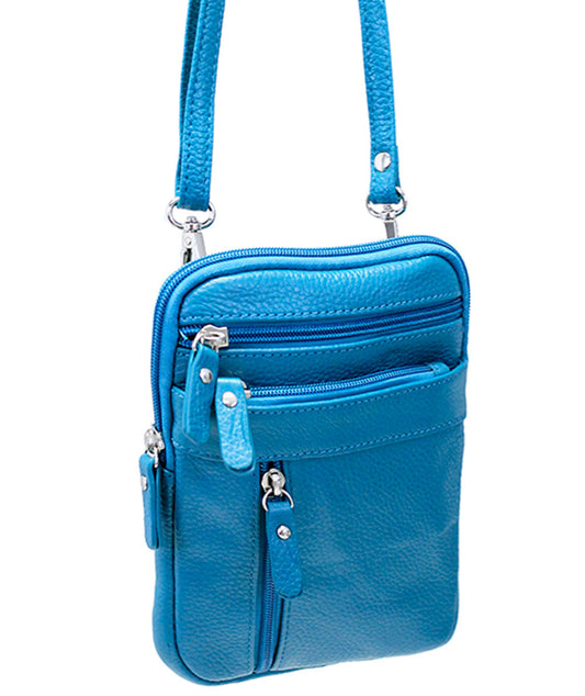 Turquoise Cross Body Belt Pouch #P0183T