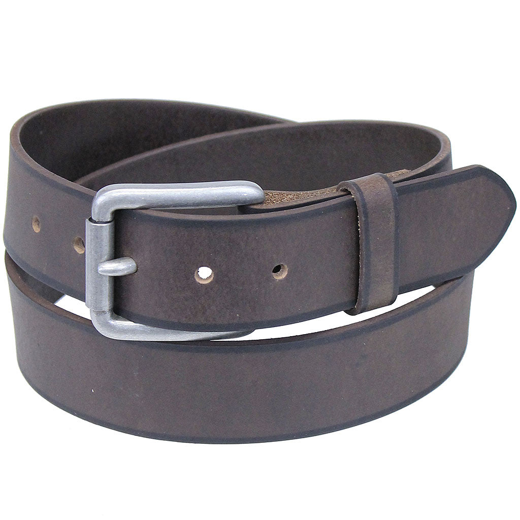 Black Trim Brown Premium Leather Belt #BT97351N