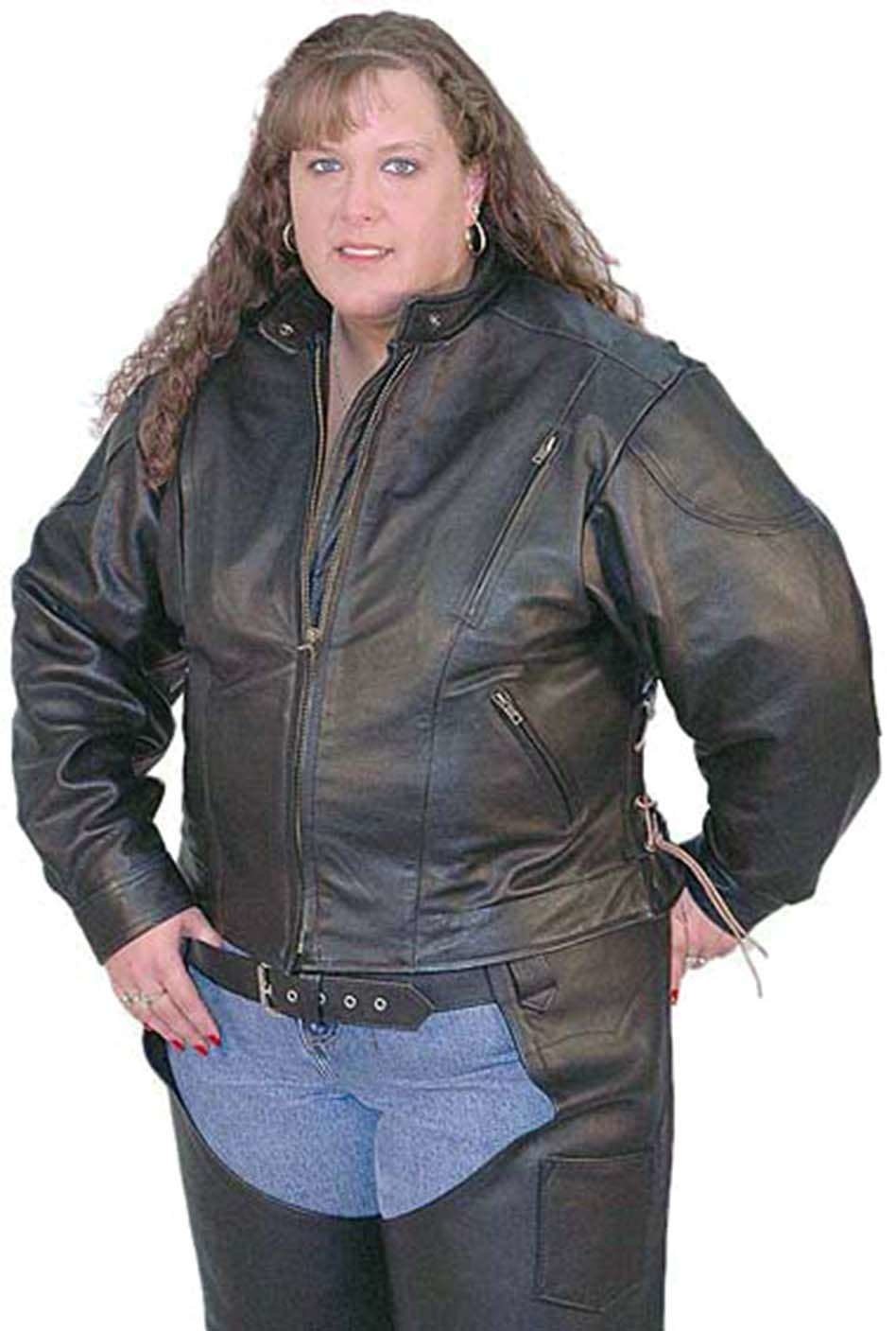 Vented Eagle Leather Jacket for Women #L356VZ (XS-2X)