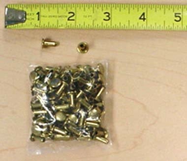 1000 pcs 5/16'' x 3/8'' Solid Brass Rivet Posts #Z4197PBR