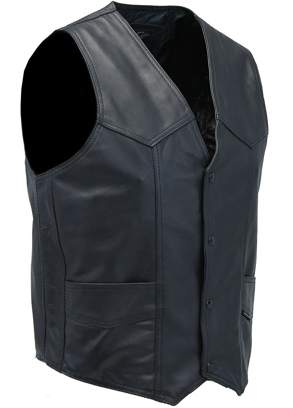 Men's Western Ultra Soft Lambskin Leather Vest #VML01