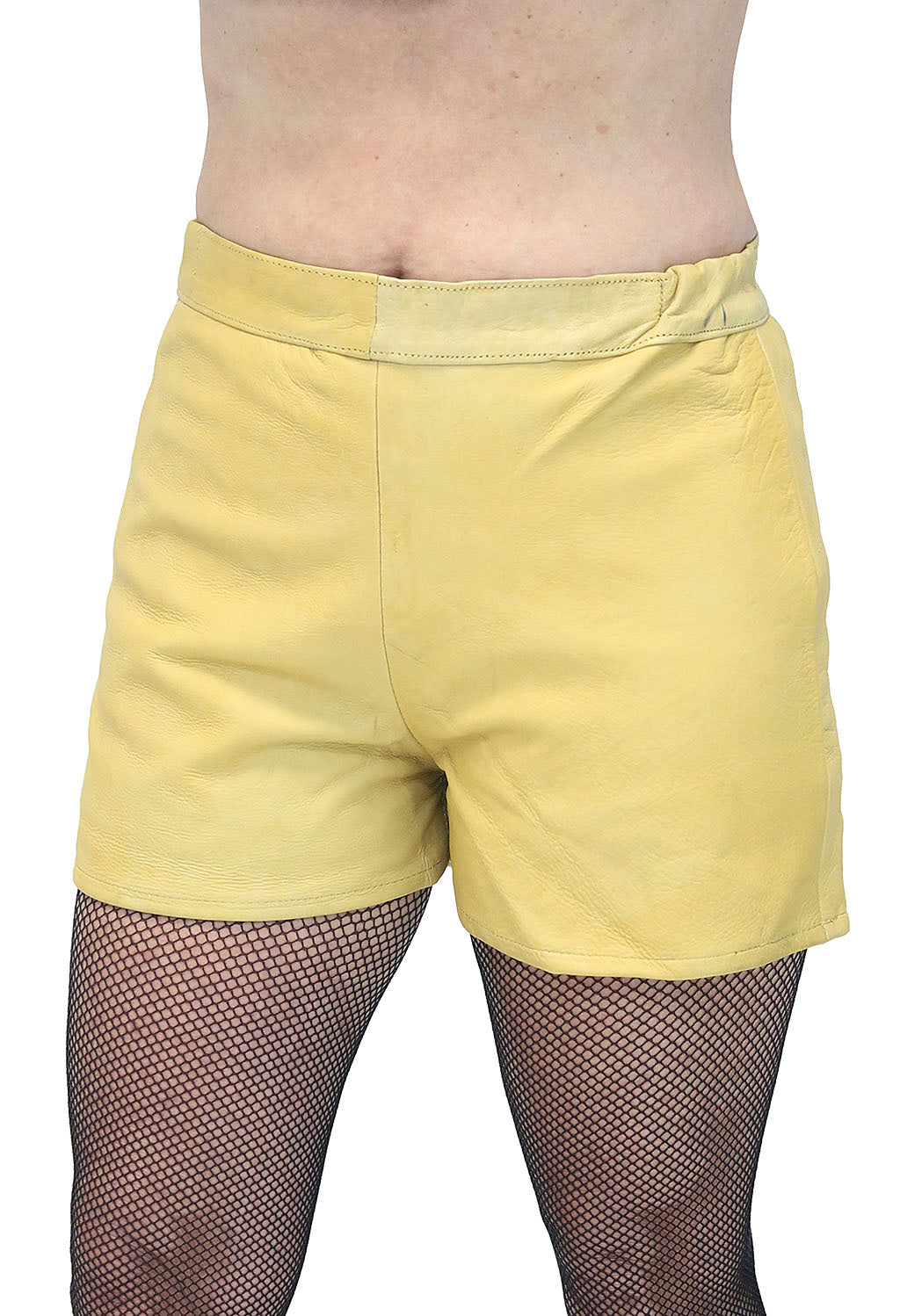 Superhero Leather Bootie Shorts (seconds) #SH1103-YEL