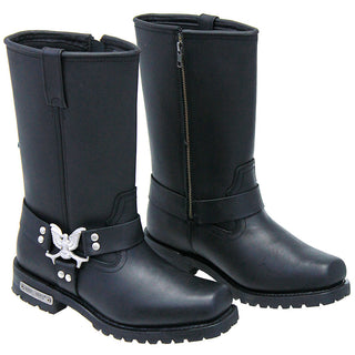 (d) Men's Eagle Harness Zipper Boots Wide #BM1442EZK