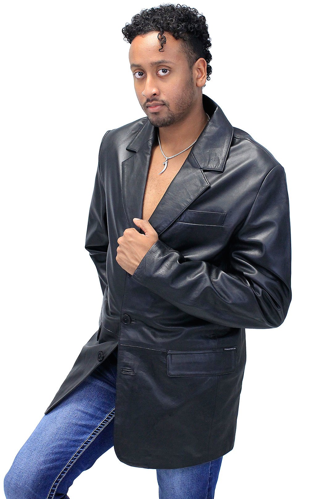 TALL Men's Lambskin Leather Blazer #M3BBGKT