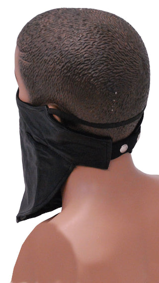 (d) Long Leather Face Scarf #A163SCARF