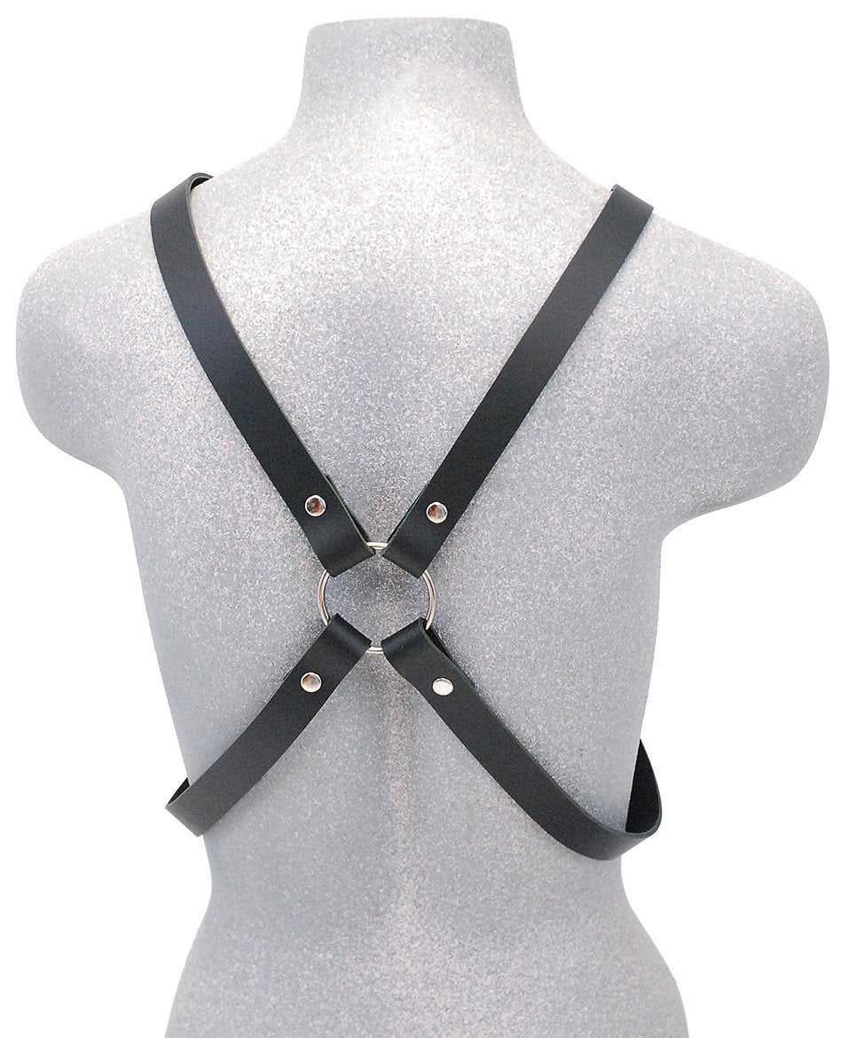 Unisex Double Ring Leather Harness #UM101HK