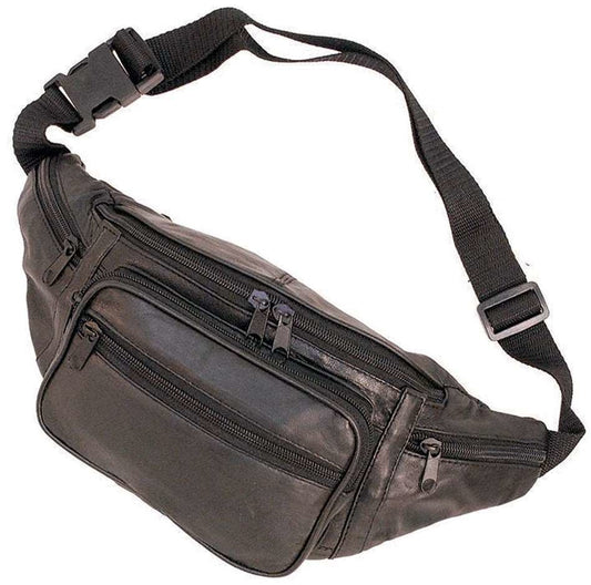 Black Large 5 Pocket Fanny Pack #FP2004K